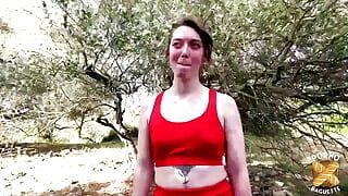 Daisy, a young pussy for three cocks