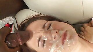 Gangbang and blowjob fucked a lot of cum for Anna Pierceson