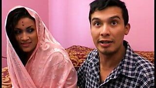 Horny Indian slut takes a bunch of dicks in her holes