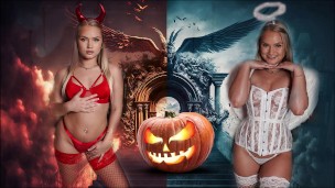 SEXSELECTOR – Celebrating Halloween With Sexy Blonde PAWG In Seductive Outfit (Harley King)