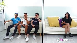 Sole Vargas and 3 Latin dudes: The blind date that became a GANGBANG!!