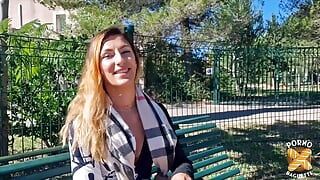 Stella, An Insatiable Brunette, Fucks A Guy With Her Girlfriends