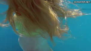 Swimming pool erotics by Nata sexy Latvian