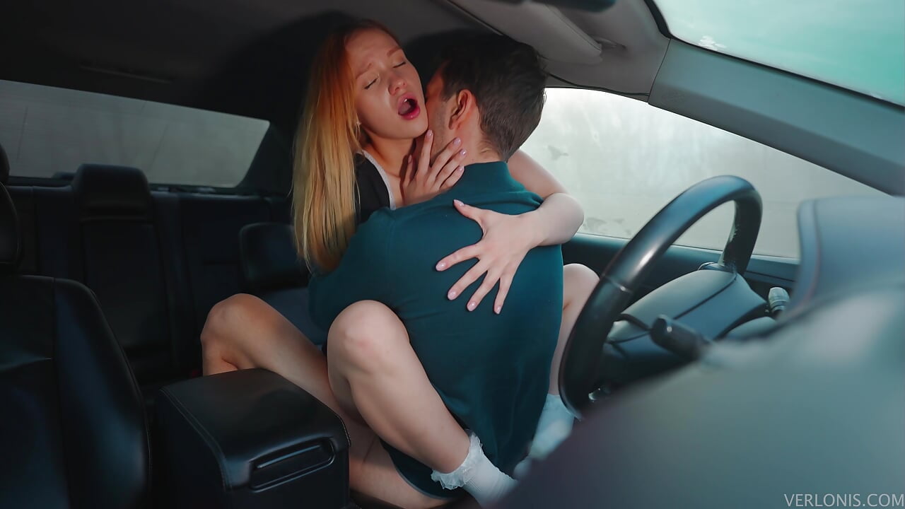 He drove me in my school uniform into the woods in his car to fuck me, and I took off my panties myself